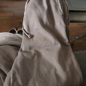 Garage Womens/Girls Taupe BROWN Sweatpants/zip Up hoodie